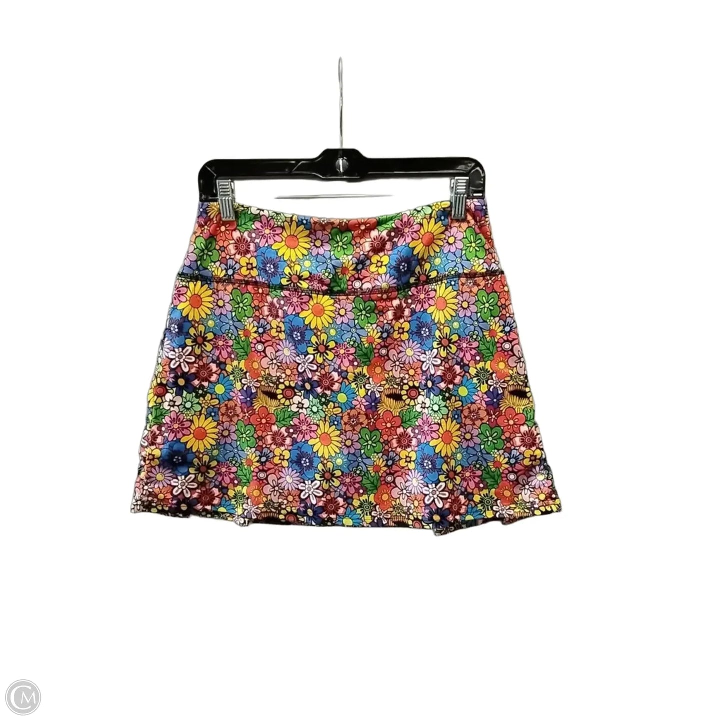 Athletic Skirt By Chicos In Floral Print, Size: M