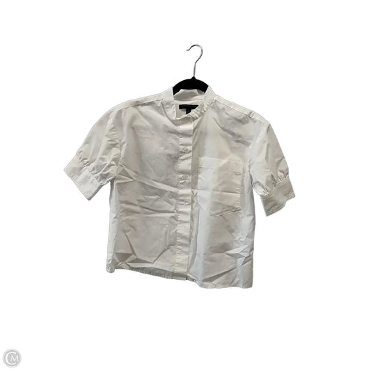 Top Short Sleeve Basic By Banana Republic In White, Size: Xs