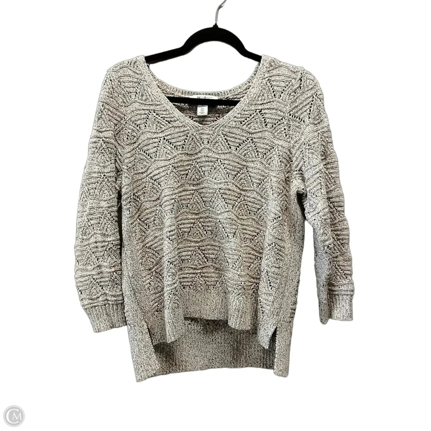 Sweater By Cme In Cream & Red, Size: M