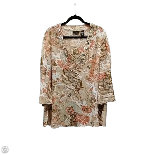 Top Long Sleeve By New York And Co In Multi-colored, Size: L