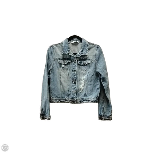 Jacket Denim By Highway In Blue Denim, Size: S