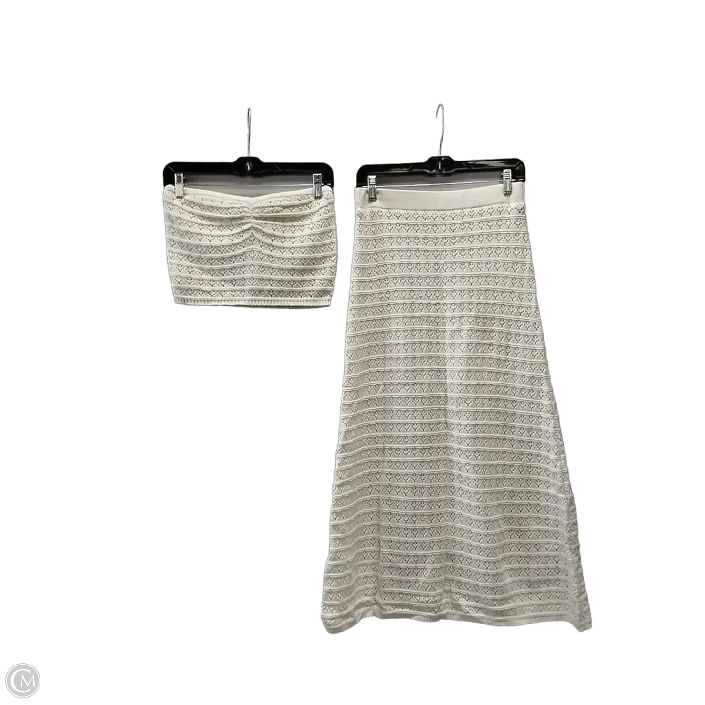 Skirt Set 2pc By Freshman In White, Size: M