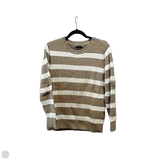 Sweater By Karen Scott In Brown & Cream, Size: Xxl