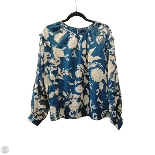 Top Long Sleeve By Ann Taylor In Floral Print, Size: M