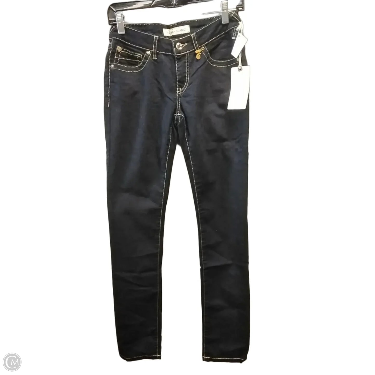 Jeans Skinny By Cme In Black Denim, Size: 27