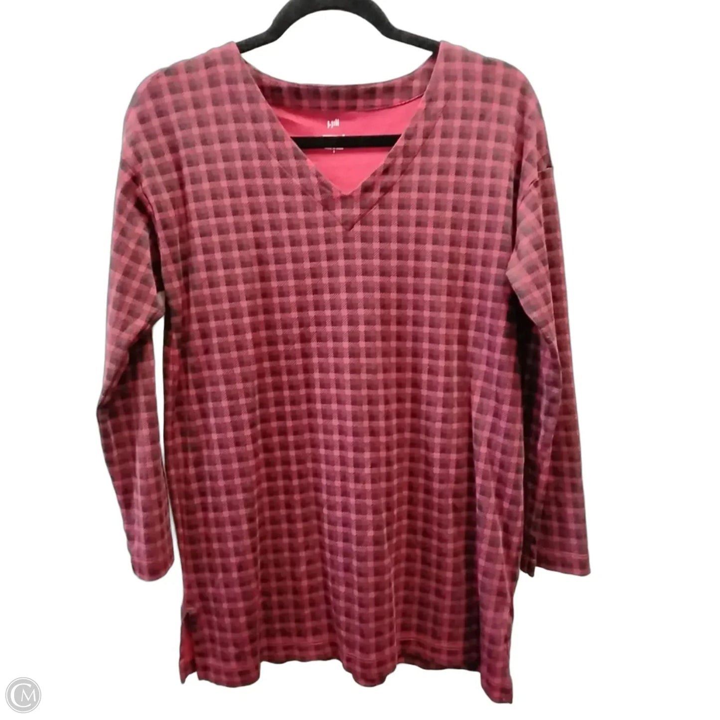 Top Long Sleeve By J. Jill In Plaid Pattern, Size: S