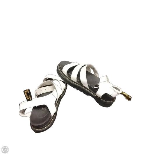 Sandals Heels Platform By Dr Martens In Black & White, Size: 10