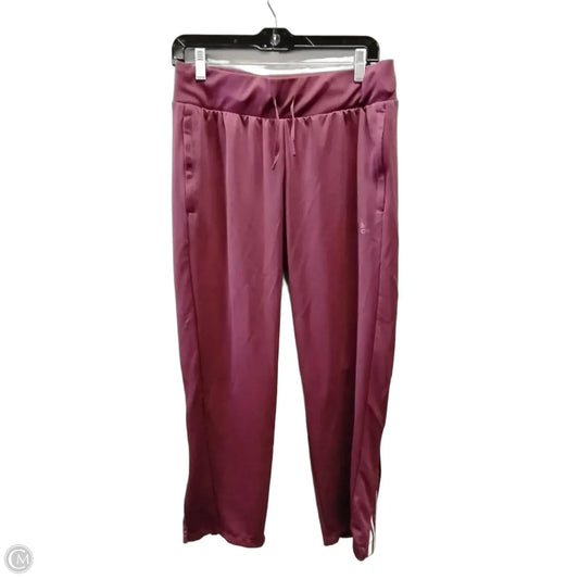 Athletic Pants By Adidas In Red, Size: L