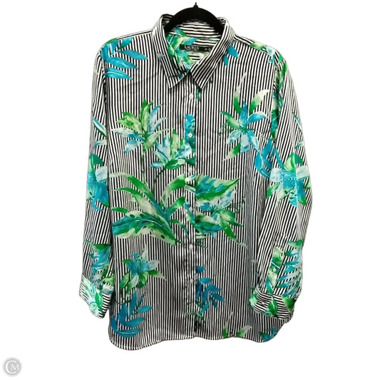 Top Long Sleeve By Ralph Lauren In Multi-colored, Size: 2x