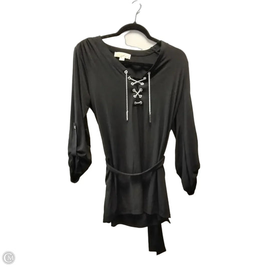 Top Long Sleeve Designer By Michael Kors In Black, Size: M