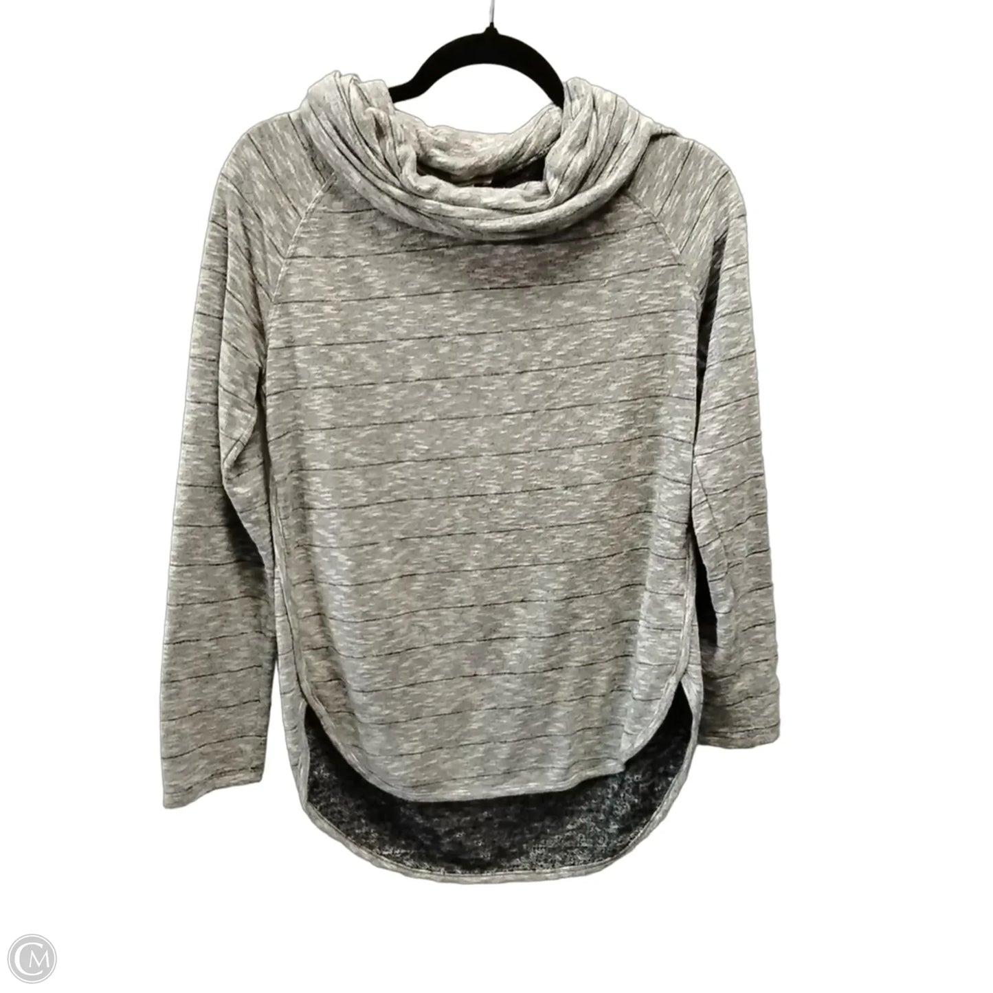 Sweatshirt Collar By Loft In Grey, Size: S