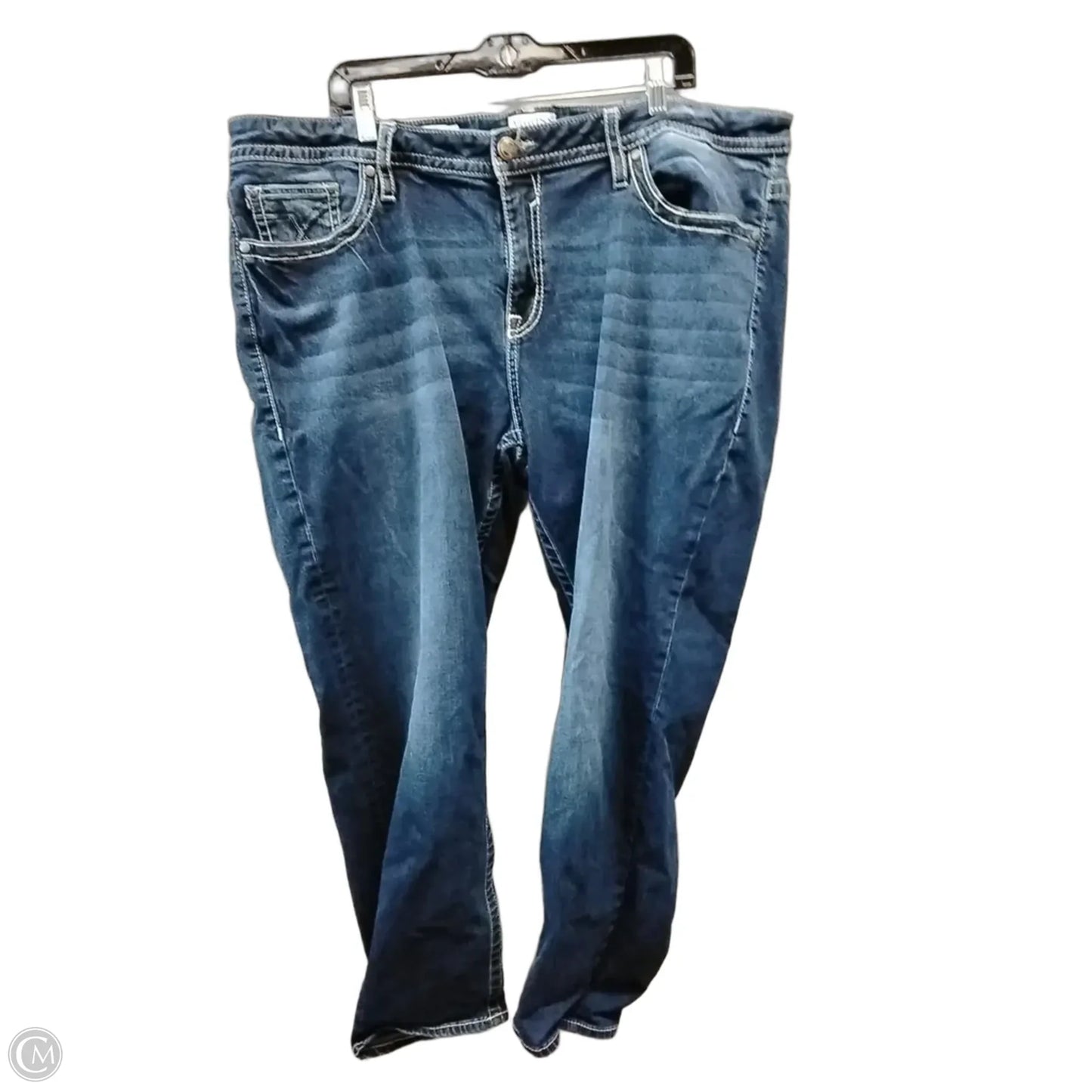 Jeans Skinny By Vigoss In Blue Denim, Size: 24