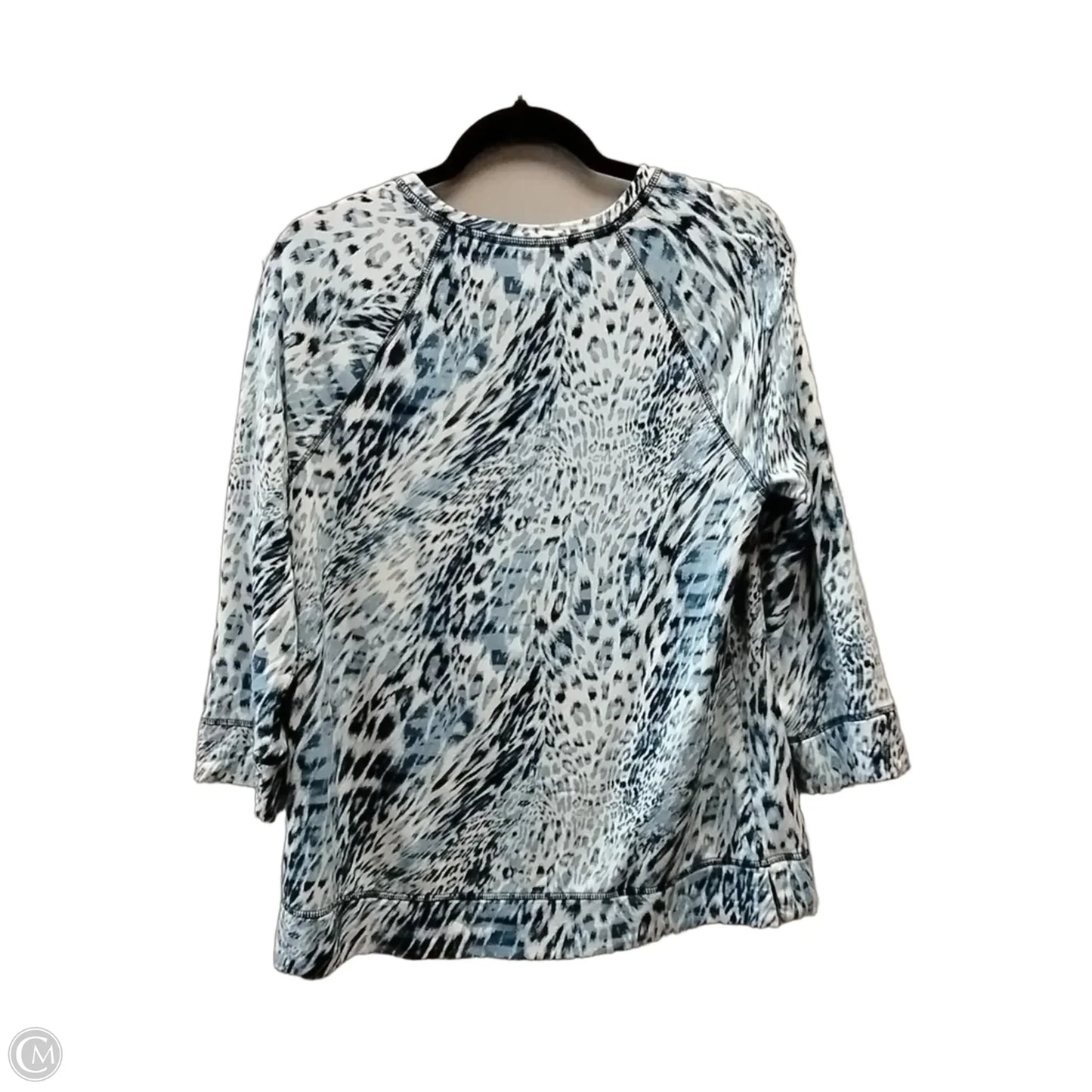 Sweatshirt Collar By Chicos In Animal Print, Size: M