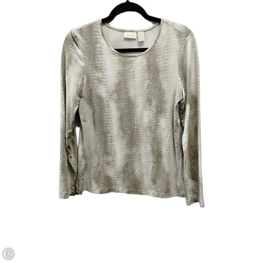 Top Long Sleeve By Chicos In Animal Print, Size: S