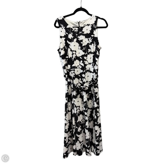 Dress Casual Midi By Anne Klein In Black & White, Size: 10
