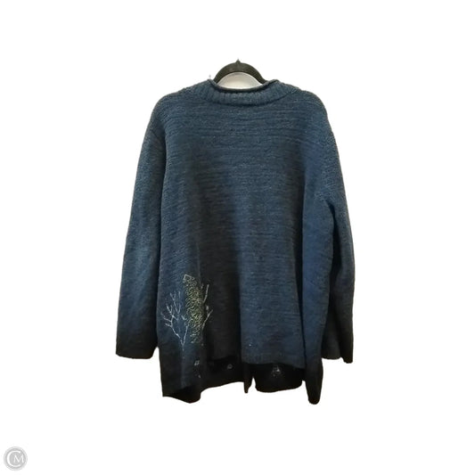 Cardigan By Cj Banks In Navy, Size: 3x