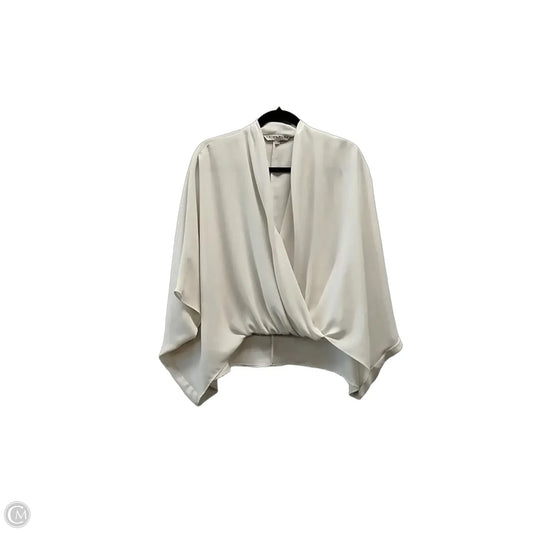 Blouse Short Sleeve By Trina Turk In White, Size: Xs