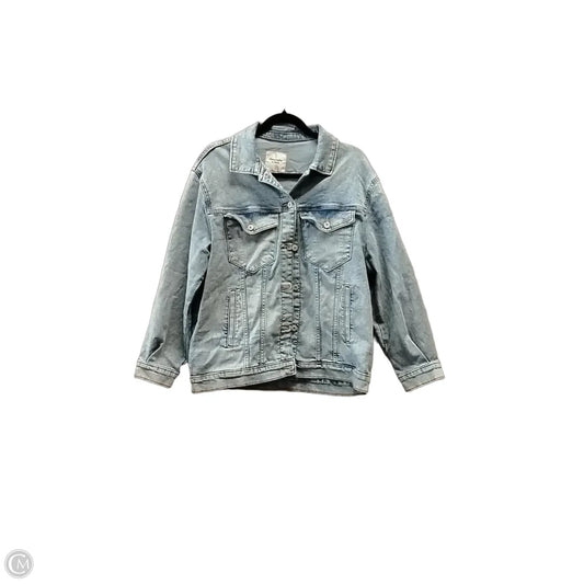 Jacket Denim By Abercrombie And Fitch In Blue Denim, Size: S