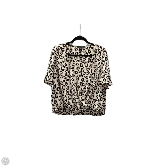 Top Short Sleeve By Sanctuary In Animal Print, Size: Xs