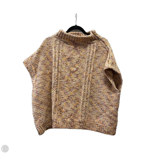 Sweater Short Sleeve By Natural Reflections In Multi-colored, Size: S