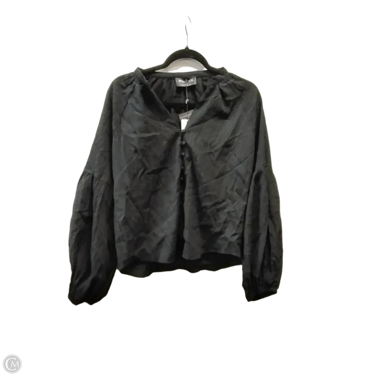Blouse Long Sleeve By Minkpink In Black, Size: S
