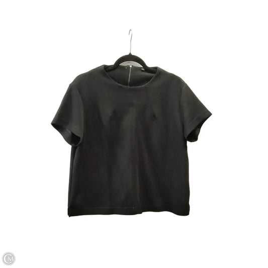Top Short Sleeve By Cme In Black, Size: L