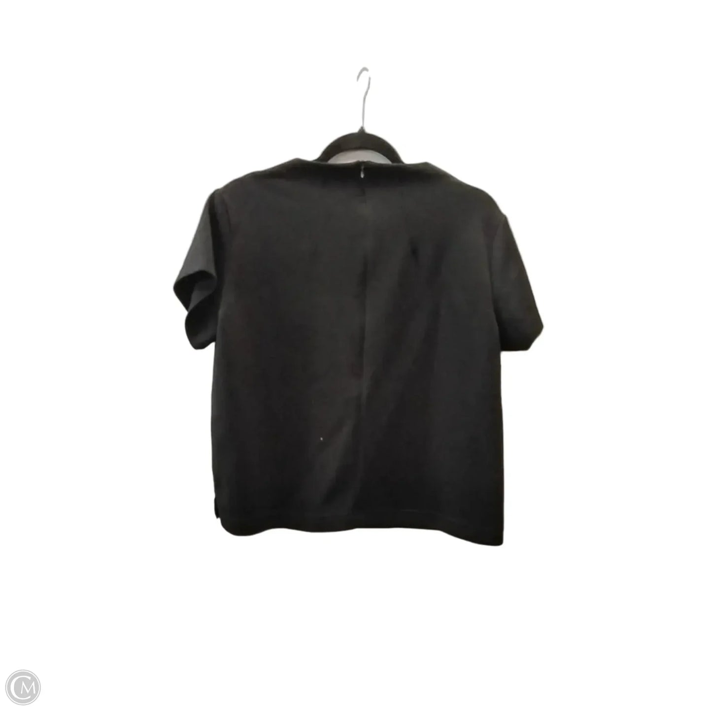 Top Short Sleeve By Cme In Black, Size: L