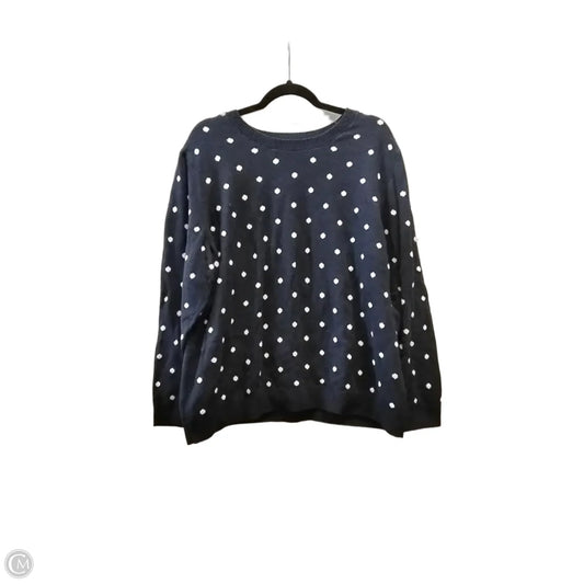 Sweater By Croft And Barrow In Polkadot Pattern, Size: Xxl