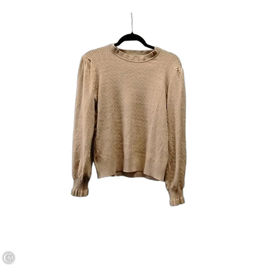 Sweater By Adrianna Papell In Tan, Size: Xl