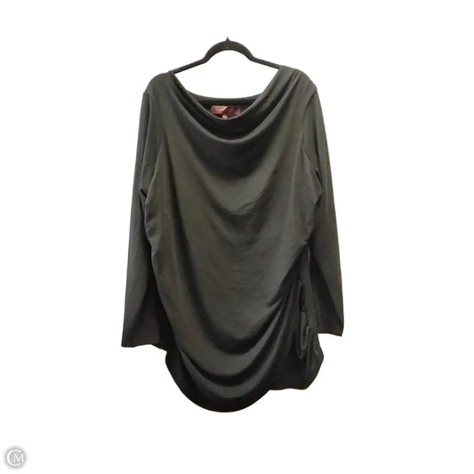 Top Long Sleeve By Cme In Black, Size: 3x