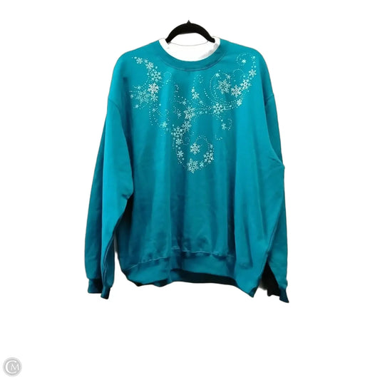 Sweater By Cme In Blue, Size: 2x
