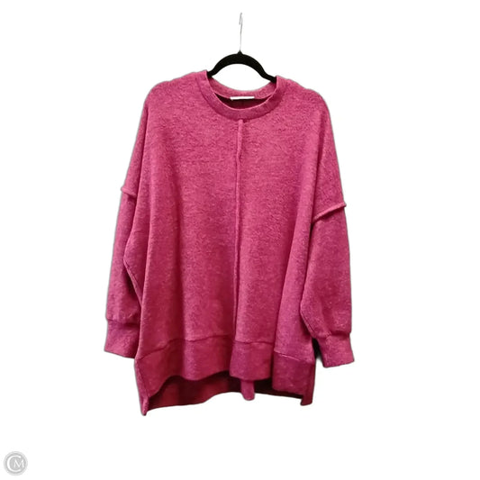 Sweater By Zenana In Red, Size: Xl