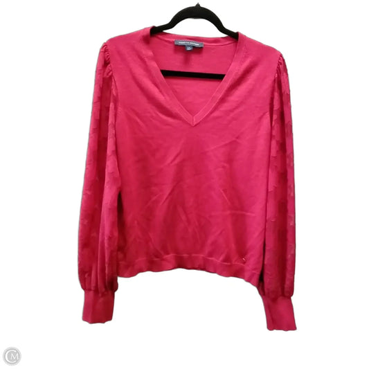 Top Long Sleeve By Tommy Hilfiger In Red, Size: L