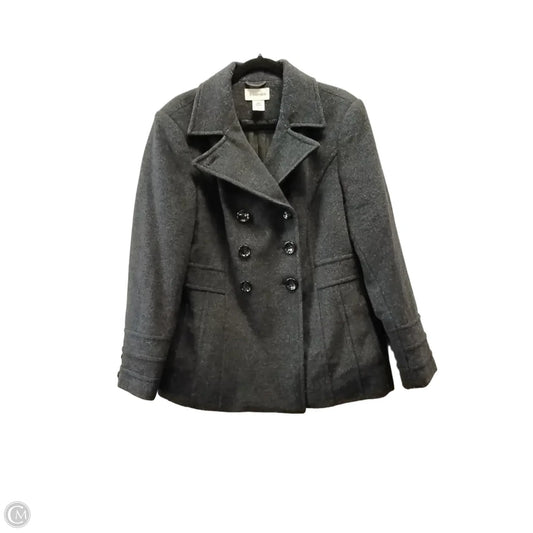 Coat Peacoat By St Johns Bay In Grey, Size: L