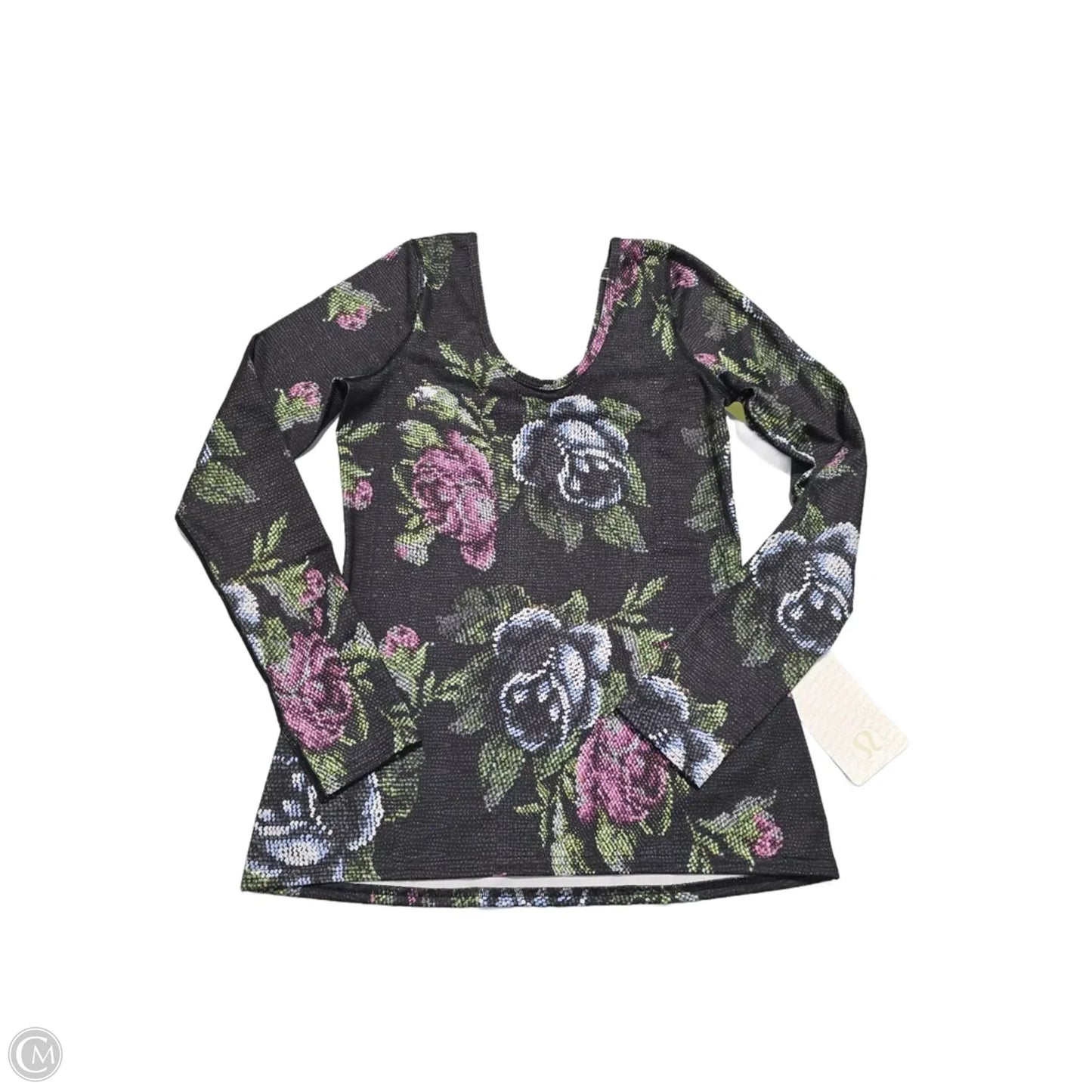 Top Long Sleeve By Lululemon In Floral Print, Size: 8