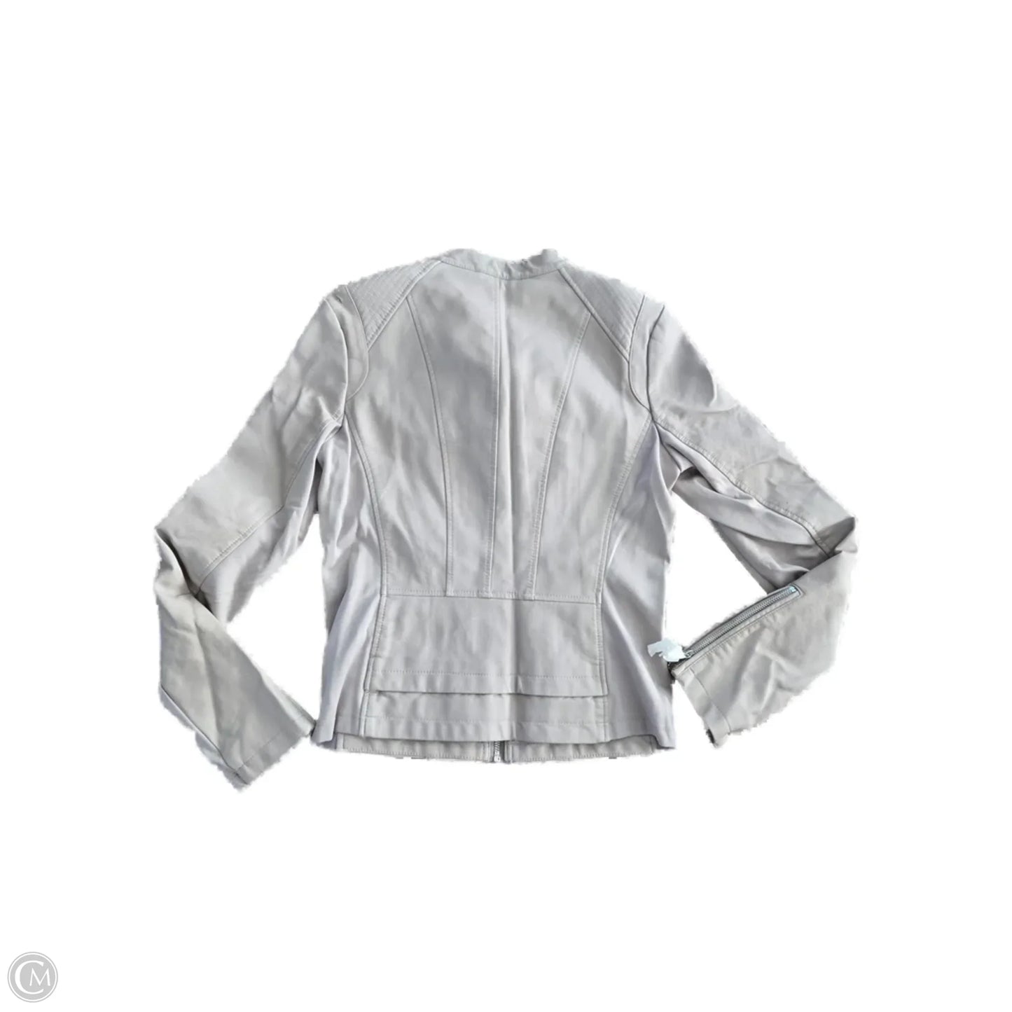 Jacket Leather By Express In Tan, Size: M