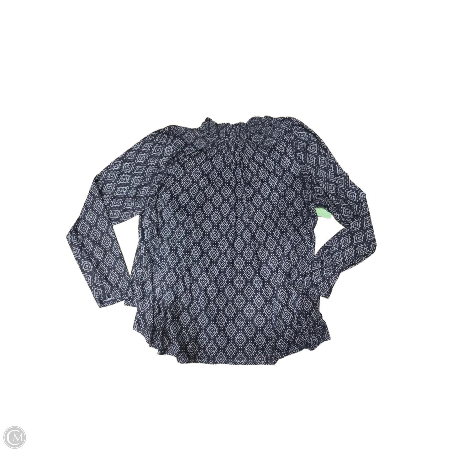Top Long Sleeve By Lane Bryant In Blue, Size: 1x