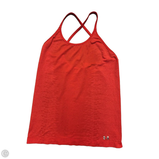 Athletic Tank Top By Under Armour In Orange, Size: S
