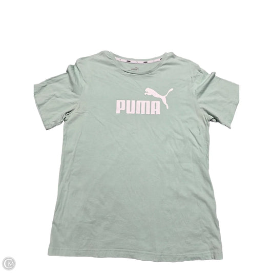 Top Short Sleeve Basic By Puma In Green, Size: M