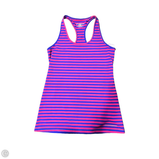 Athletic Tank Top By Brooks In Striped Pattern, Size: M