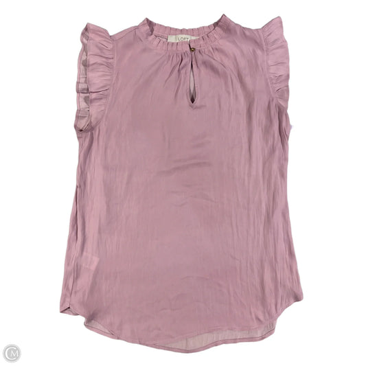 Top Sleeveless By Loft In Pink, Size: S