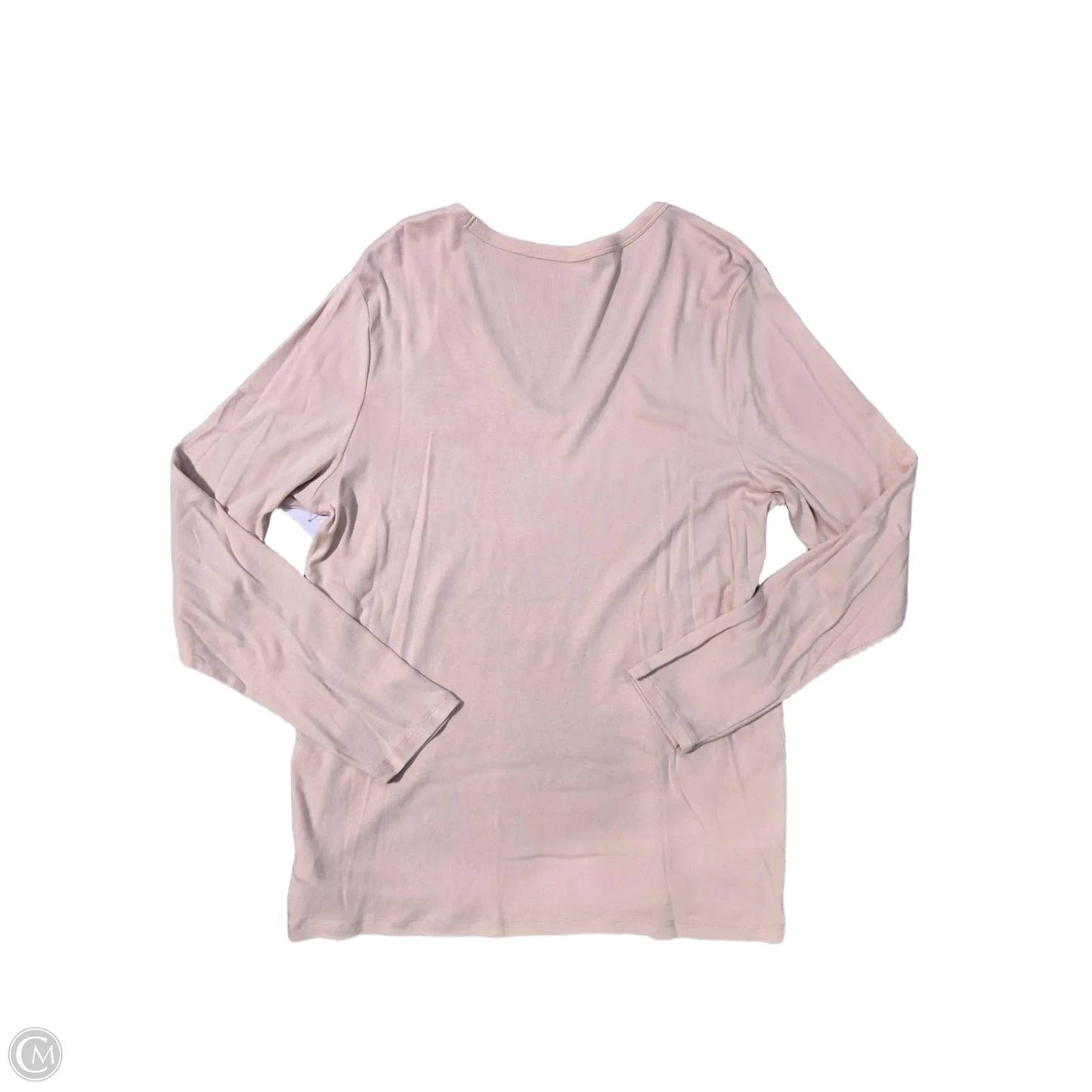 Top Long Sleeve Basic By Gap In Pink, Size: Xxl