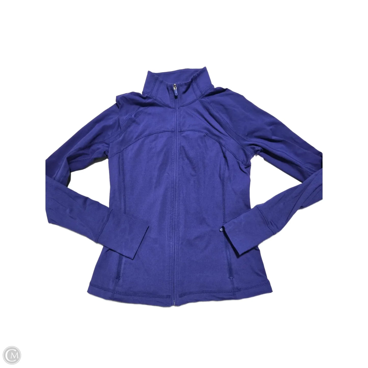 Athletic Top Long Sleeve Collar By Gapfit In Purple, Size: S