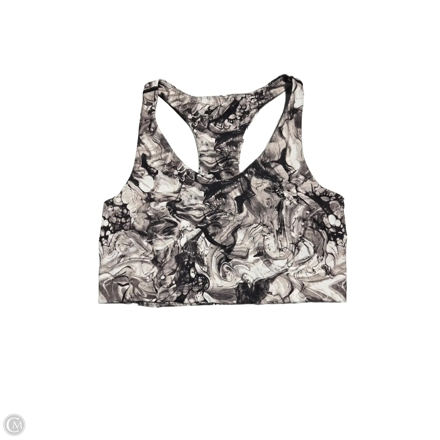 Athletic Bra By Zella In Grey & White, Size: M
