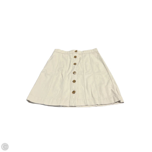 Skirt Mini & Short By Banana Republic In Cream, Size: 0