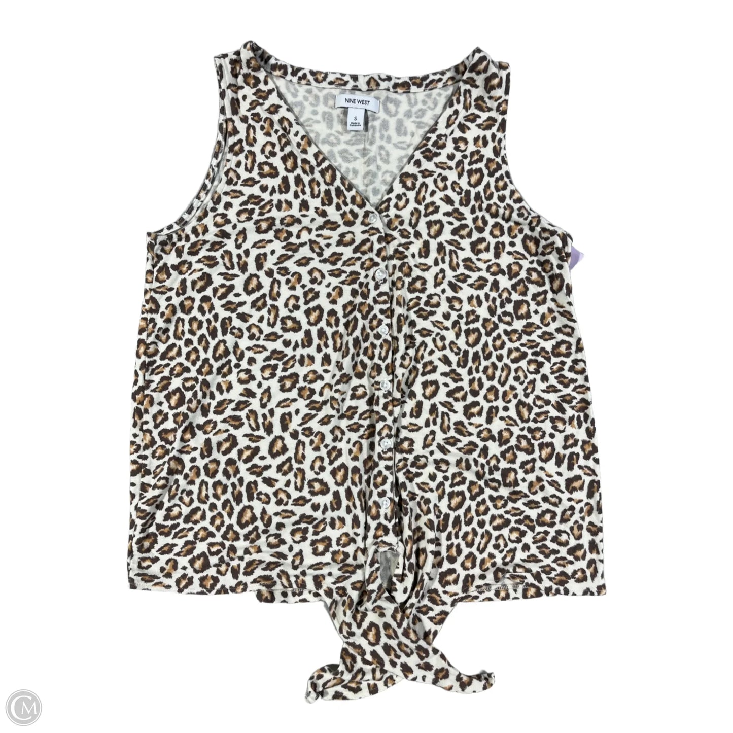 Tank Top By Nine West In Animal Print, Size: S
