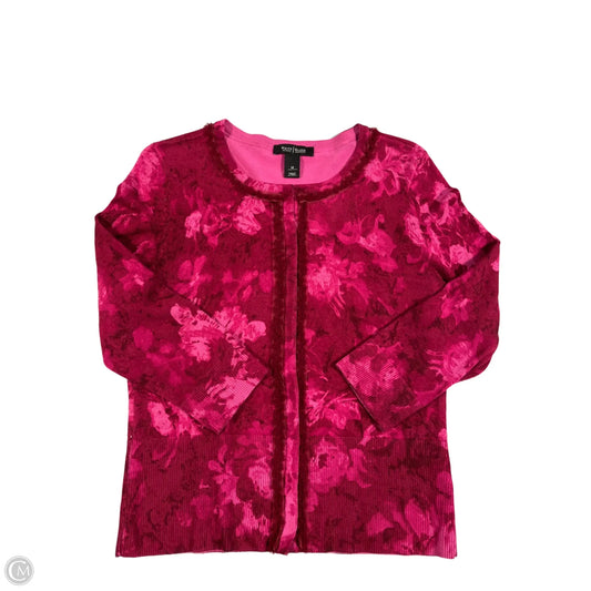 Sweater Cardigan By White House Black Market In Pink, Size: M