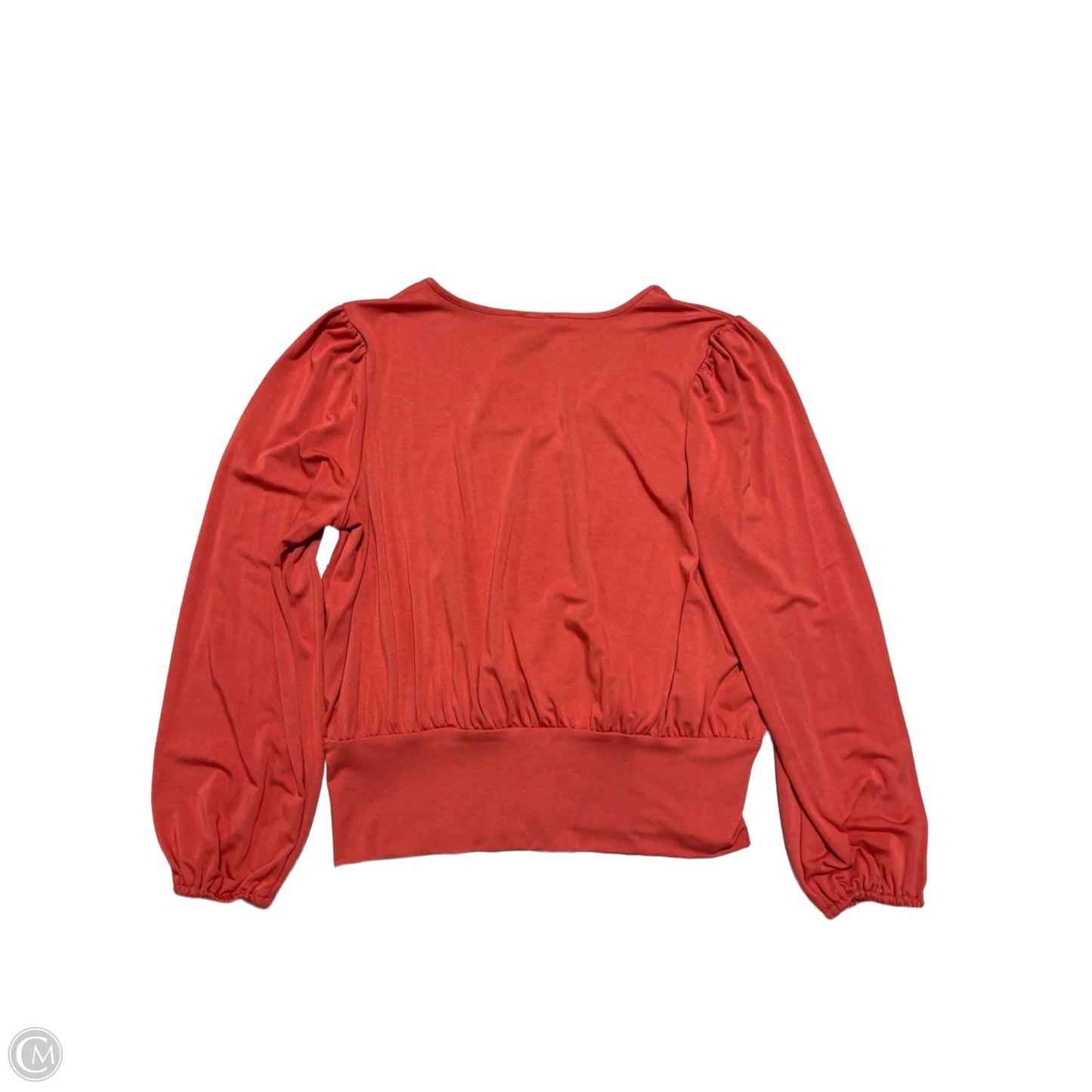 Top Long Sleeve By Ann Taylor In Orange, Size: S