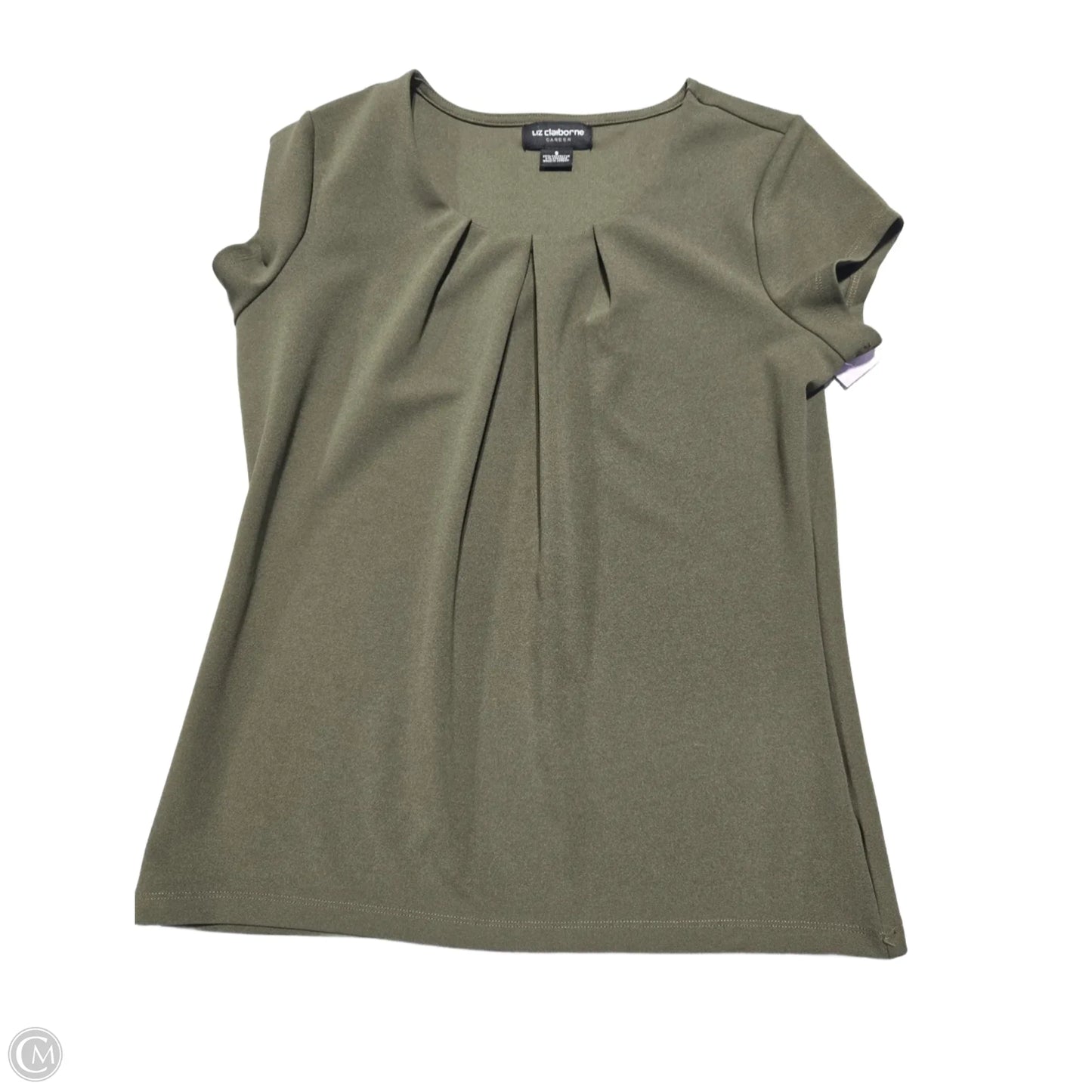 Top Short Sleeve Basic By Liz Claiborne In Green, Size: S