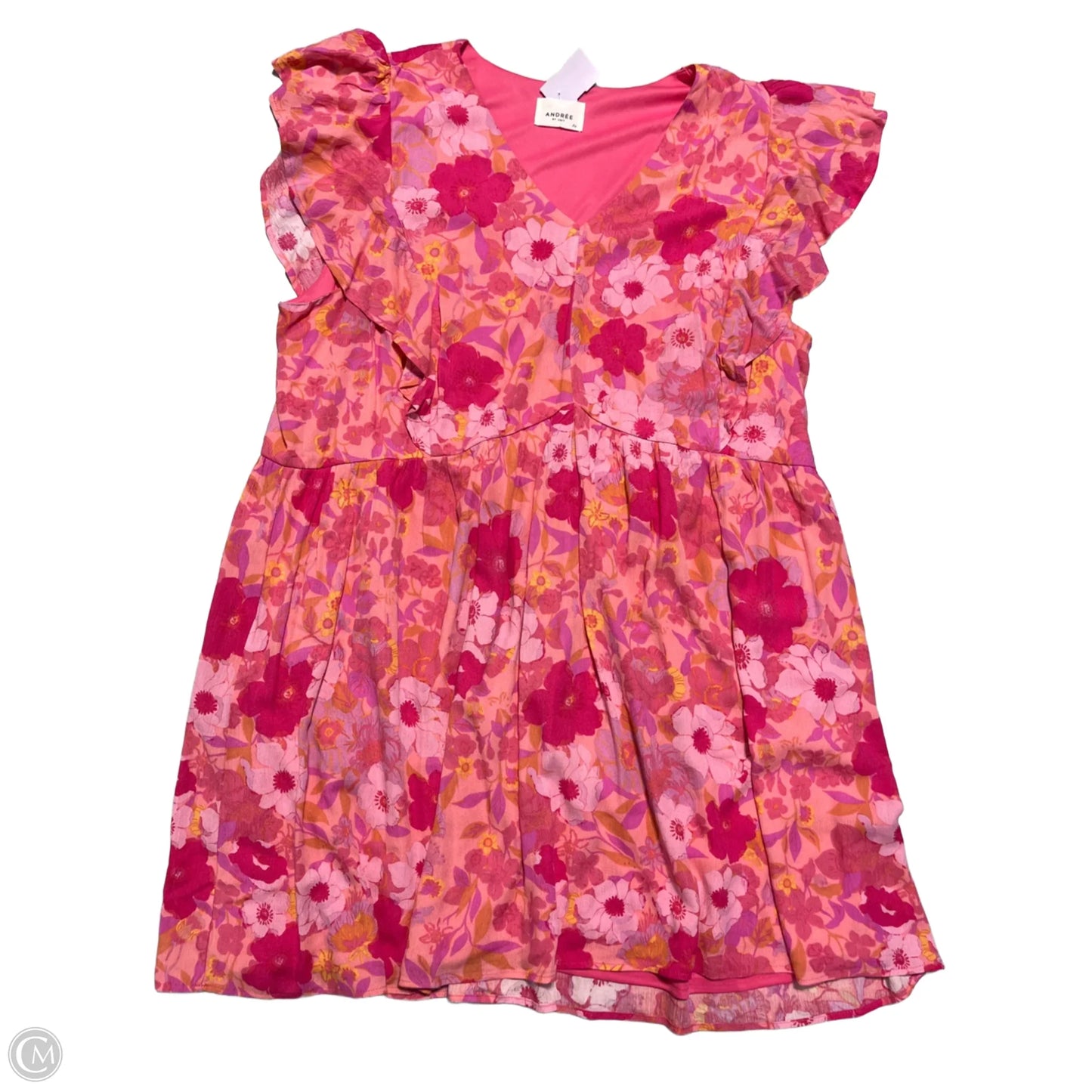 Dress Casual Short By Andree By Unit In Pink, Size: 2x